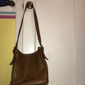 coach brown leather purse